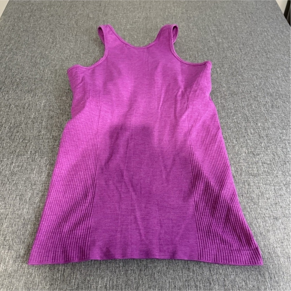 lululemon athletica Women's Purple Scoop Neck Athletic Tank Top Nylon Sz 8